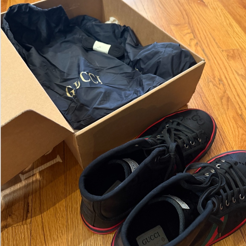 Gucci Tennis 1977 High-Top Sneakers - Picture 3 of 4